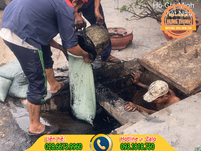 Biện pháp thi công nạo vét hố ga quận Phú Nhuận ưu điểm